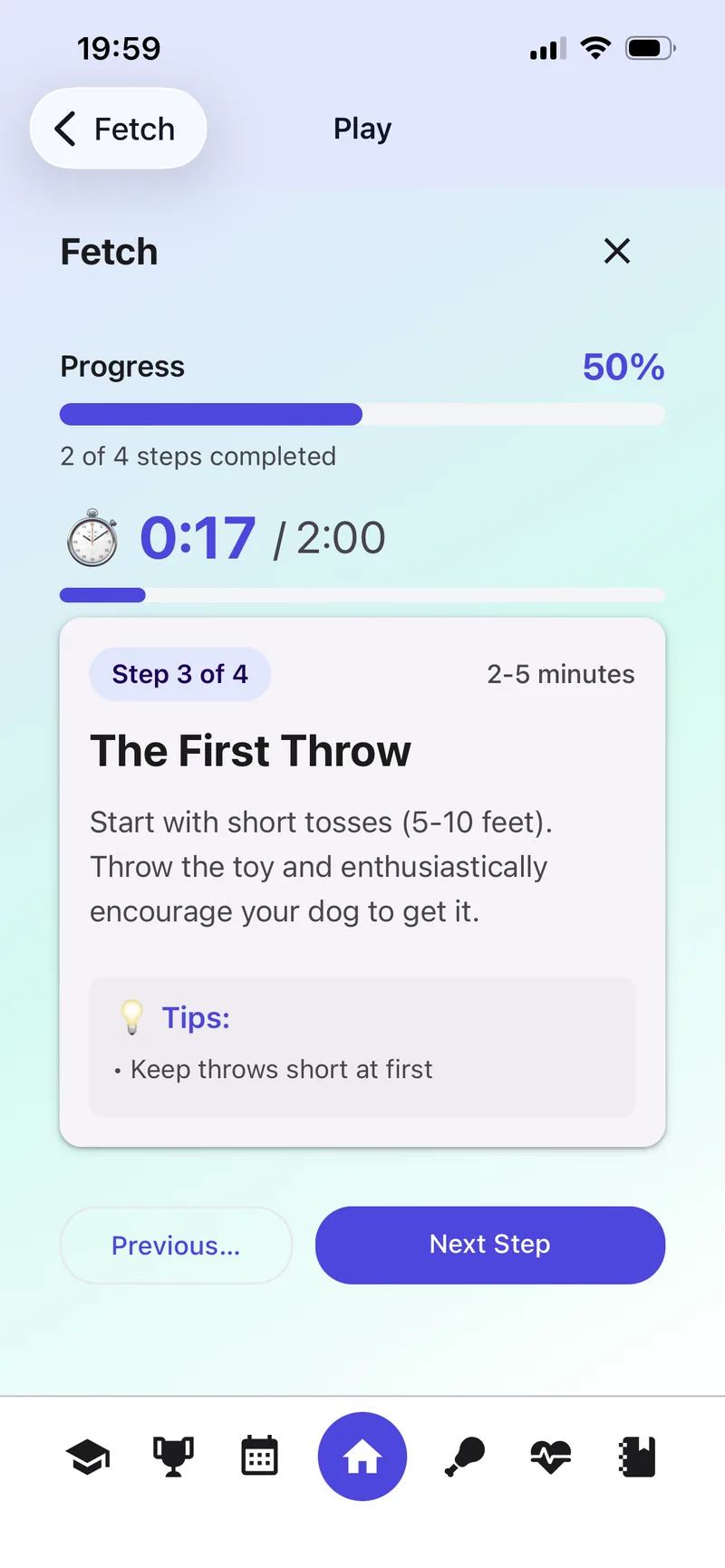 PupPlan interactive enrichment games screen